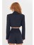 Düğmeli Crop Blazer Ceket 4