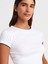31750 Kontrast Kısa Kollu Tshirt-Beyaz 3
