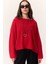 Oversıze Dökümlü Pamuk Kazak Kırmızı 2