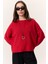 Oversıze Dökümlü Pamuk Kazak Kırmızı 4