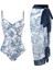 LX084BLUE Tek Parça Plaj Mayo Bikini (Yurt Dışından) 1
