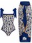 LX112BLUE Tek Parça Plaj Mayo Bikini (Yurt Dışından) 1
