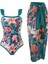 LX077YEŞIL Tek Parça Plaj Mayo Bikini (Yurt Dışından) 1