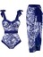 LX091BLUE Tek Parça Plaj Mayo Bikini (Yurt Dışından) 1
