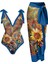 LX019BLUE Tek Parça Plaj Mayo Bikini (Yurt Dışından) 1