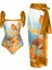 LX118YELLOW Tek Parça Plaj Mayo Bikini (Yurt Dışından) 1
