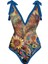 LX003BLUE Tek Parça Plaj Mayo Bikini (Yurt Dışından) 2