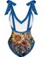 LX003BLUE Tek Parça Plaj Mayo Bikini (Yurt Dışından) 3