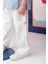 Erkek Çoçuk Çep Detaylı Lastikli Pantolon - Beyaz 2