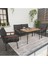 Modern Serisi Balkon, Bahçe, Cafe - Metal Kanepe Koltuk Takımı - 2+1+1 60 x 90 cm Masalı - Antrasit 1