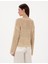 Kadın Bej Oversize Kazak 50301176-VR011 5