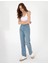 Kadın Mavi Straight Fit Jean Pantolon 50301277-VR036 3