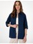Kadın Lacivert Oversize Uzun Kollu Gömlek 50313596-VR033 3