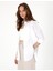 Kadın Beyaz Oversize Uzun Kollu Gömlek 50313596-VR013 3