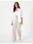 Kadın Beyaz Oversize Uzun Kollu Gömlek 50313596-VR013 4