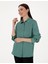 Kadın Yeşil Comfort Fit Uzun Kollu Gömlek 50301090-VR054 3