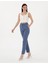 Kadın Indigo Kumaş Pantolon 50306487-VR028 3