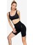Seamless Toparlayıcı Siyah Kısa Spor Tayt 6