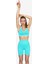 Seamless Toparlayıcı Mint Kısa Spor Tayt 8