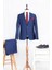 Erkek Slim Fit Mono Yaka Parlament Takım Elbise 1