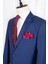 Erkek Slim Fit Mono Yaka Parlament Takım Elbise 2