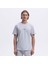 EM462-SGR Bisiklet Yaka Erkek T-Shirt - Gri 1