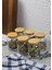 Cam Kavanoz Seti - 6'lı Bambu Kapaklı Kavanoz Takımı - 12 Parça, 250 ml 2