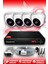 4 Kameralı Dome 4 Iç Kamera Set Hdd'siz Full Hd Gece Görüşlü Güvenlik Kamerası Sistemi 1