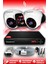 3 Kameralı Panda 2 Iç Kamera Set Hdd'siz Full Hd Gece Görüşlü Güvenlik Kamerası Sistemi 1