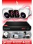 4 Kameralı Kare 2 Iç Kamera Set 1 Tb HDD Full Hd Gece Görüşlü Güvenlik Kamerası Sistemi 1