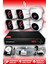 6 Kameralı Kare 2 Iç Kamera Set 500 GB HDD Full Hd Gece Görüşlü Güvenlik Kamerası Sistemi 1