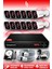 12 Kameralı Kare 12 Dış Kamera Set 1 Tb HDD Full Hd Gece Görüşlü Güvenlik Kamerası Sistemi 1