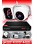 2 Kameralı Kare 1 Iç Kamera Set 250 GB HDD Full Hd Gece Görüşlü Güvenlik Kamerası Sistemi 1