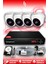 4 Kameralı Dome 4 Iç Kamera Set 2 Tb HDD Full Hd Gece Görüşlü Güvenlik Kamerası Sistemi 1