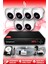 6 Kameralı Dome 6 Iç Kamera Set 100 GB HDD Full Hd Gece Görüşlü Güvenlik Kamerası Sistemi 1