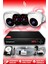 4 Kameralı Uzay 2 Iç Kamera Set 500 GB HDD Full Hd Gece Görüşlü Güvenlik Kamerası Sistemi 1