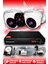 3 Kameralı Uzay 2 Iç Kamera Set 250 GB HDD Full Hd Gece Görüşlü Güvenlik Kamerası Sistemi 1