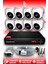 8 Kameralı Dome 8 Iç Kamera Set Hdd'siz Full Hd Gece Görüşlü Güvenlik Kamerası Sistemi 1