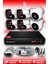 6 Kameralı Panda 2 Iç Kamera Set Hdd'siz Full Hd Gece Görüşlü Güvenlik Kamerası Sistemi 1