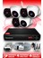 6 Kameralı Uzay 3 Iç Kamera Set Hdd'siz Full Hd Gece Görüşlü Güvenlik Kamerası Sistemi 1