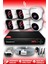 6 Kameralı Kare 2 Iç Kamera Set Hdd'siz Full Hd Gece Görüşlü Güvenlik Kamerası Sistemi 1