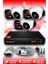 6 Kameralı Panda 3 Iç Kamera Set Hdd'siz Full Hd Gece Görüşlü Güvenlik Kamerası Sistemi 1