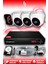 4 Kameralı Kare 3 Iç Kamera Set 1 Tb HDD Full Hd Gece Görüşlü Güvenlik Kamerası Sistemi 1