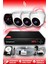4 Kameralı Uzay 3 Iç Kamera Set 100 GB HDD Full Hd Gece Görüşlü Güvenlik Kamerası Sistemi 1