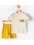 Erkek Yazlık Sarı Şortlu 2'li Takım 1
