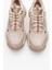 Melina Bej Desenli Kadın Spor Sneakers 2