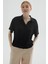 Regular Fit Cep Detaylı Kısa Kollu Crop Gömlek Bayan Gömlek 25Y0515K1 1