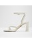 Stellare Sandalet Orta Boy Topuklu Sandalet - Ekru 3