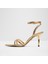Adrına Sandalet Orta Boy Topuklu Sandalet - Gold 3