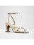 Stellare Sandalet Orta Boy Topuklu Sandalet - Gold 4